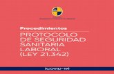 EL PROTOCOLO DE SEGURIDAD SANITARIA LABORAL COVID-19, …