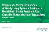 Efficacy of a Vectorized Anti-Tau Antibody Using Systemic ...