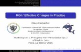 RGI / Effective Charges in Practise