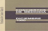 CONCIERTOS DE MEDIODIA DICIEMBRE 1995