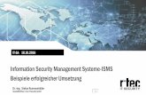 Information Security Management Systeme-ISMS Beispiele ...