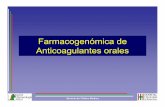 Farmacogenetica de Anticoagulantes orales