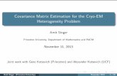 Covariance Matrix Estimation for the Cryo-EM Heterogeneity ...