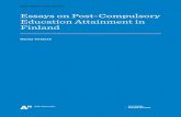 Essays on Post-Compulsory Education Attainment in Finland