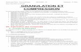 granulation et compression