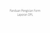 Panduan Pengisian Form Laporan DPL
