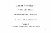 Molecular Gas Lasers I - University of Alabama at Birmingham