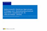 Microsoft Online Services Tillæg om databeskyttelse Senest ...