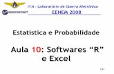 Aula 10: Softwares “R” e Excel