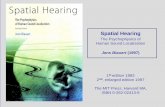 Spatial Hearing - ruhr-uni-bochum.de