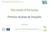 First results of the survey Premiers