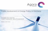 Public Involvement in Energy Policy in Germany