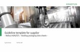 Guideline template fro supplier - Schaeffler