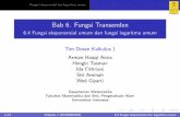 Bab 6. Fungsi Transenden - Universitas Indonesia
