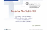 Workshop MatFinTN 2012 - science.unitn.it