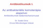Antibiotikumok I. - Semmelweis Egyetem