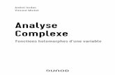 Analyse Complexe - Dunod