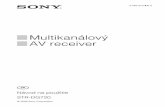 Multikanálový AV receiver - sony.sk