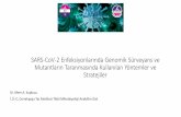 SARS-CoV-2 Enfeksiyonlarında Genomik Sürveyans ve ...