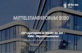 SAP Lagerlogistik im Wandel der Zeit EWM - Migrationsszenarien