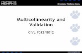 Multicollinearity and Validation
