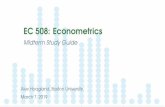 EC 508: Econometrics - Alex Hoagland - Alex Hoagland