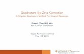 Quadrature By Zeta Correction - sayasseminar.math.umd.edu