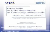 Користење ИПА фонддооввииттее РРепубликкаа ММакедонија