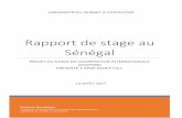 Rapport de stage au Sénégal - UQAC – Université du ...