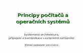 Principy počítačů a operačních systémů