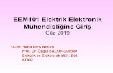 EEM101 Elektrik Elektronik Mühendisliğine Giriş