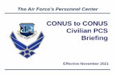 CONUS to CONUS PCS Briefing - AFCivilianCareers.com