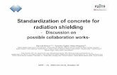 Standardization of concrete for radiation shielding