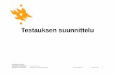 Testauksen suunnittelu - Helsinki