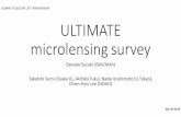 SUBARU TELESCOPE 20TH ANNIVERSARY ULTIMATE microlensing survey