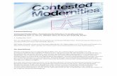 Pressemitteilung Contested Modernities. Postcolonial ...
