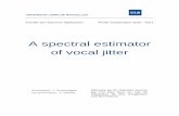A spectral estimator of vocal jitter