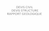 DEVIS CIVIL DEVIS STRUCTURE RAPPORT GEOLOGIQUE