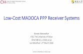 Low-Cost MADOCA PPP Receiver Systems - 東京大学