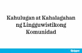 Kahulugan at Kahalagahan ng Lingguwistikong Komunidad