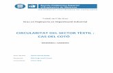 CIRCULARITAT DEL SECTOR TÈXTIL : CAS DEL COTÓ