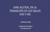 JANE AUSTEN, EN LA TRANSICIÓN DE LOS SIGLOS XVIII Y XIX