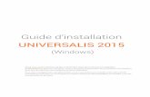 Guide d’installation UNIVERSALIS 2015