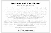 PETER FRAMPTON - Olympia Hall