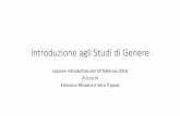 Introduzione agli Studi di Genere - Università di Torino