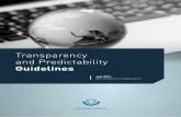 Transparency and Predictability Guidelines