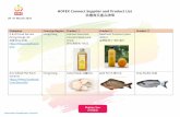 HOFEX Connect Supplier and Product List 供應商及產品清單