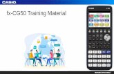 fx-CG50 Training Material - Casio