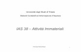IAS 38 – Attività Immateriali