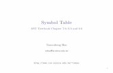 Symbol Table - 國立臺灣大學
